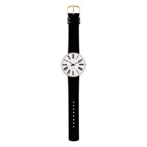 Arne Jacobsen Römische Uhr mit IPG-Vergoldung 